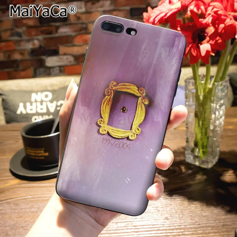 MaiYaCa friends tv силиконовый мягкий чехол для телефона для iPhone 8 7 6S Plus X XS MAX XR 5S SE 11pro чехол серия friends фиолетовая дверь