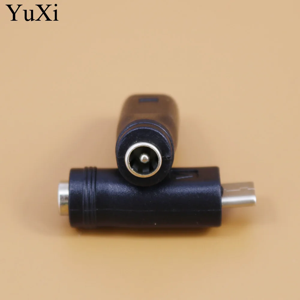 Адаптер питания постоянного тока YuXi переходник с USB Type-C папа на 5 5x2 1 мм мама