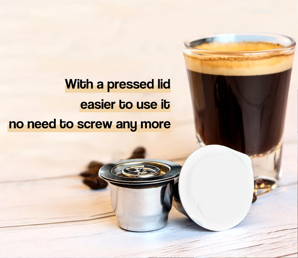 Новый Нержавеющая сталь металла Nespresso многоразовые капсулы многоразового для + 1