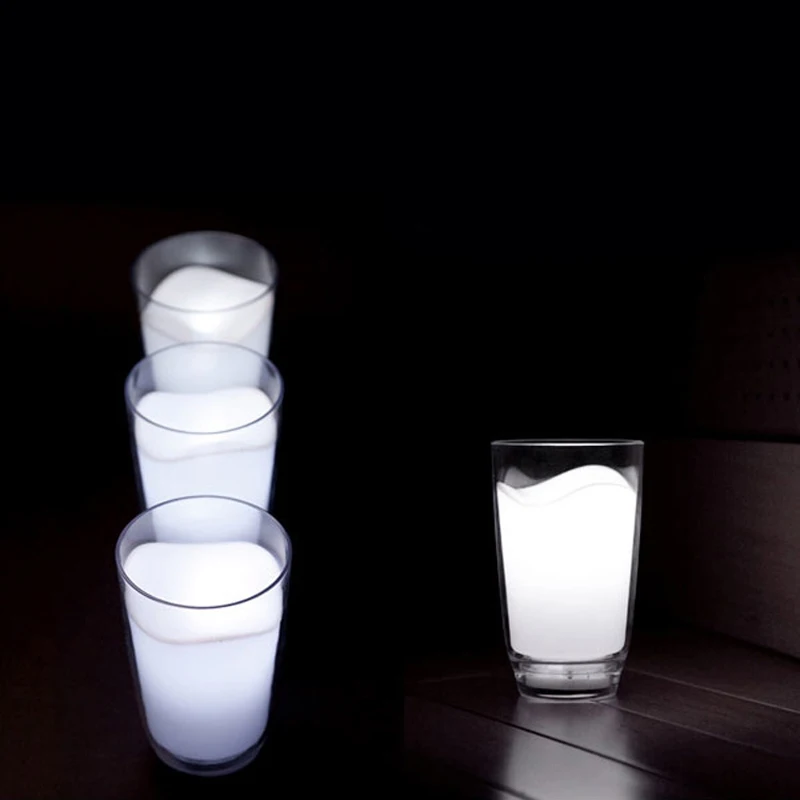 Новый ABS стакана молока светодиодные лампы Творческий Рождественский подарок