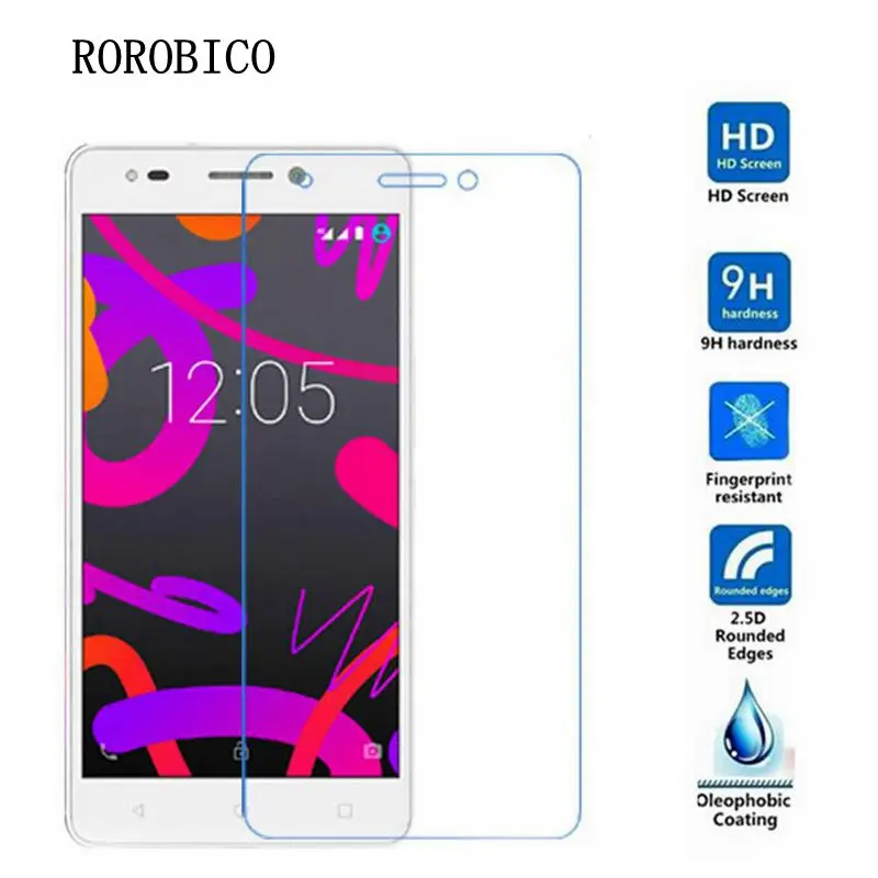 ROROBICO защита для экрана BQ Aquaris M5.5 закаленное стекло 2.5d 9H люкс 0 26 мм ультра