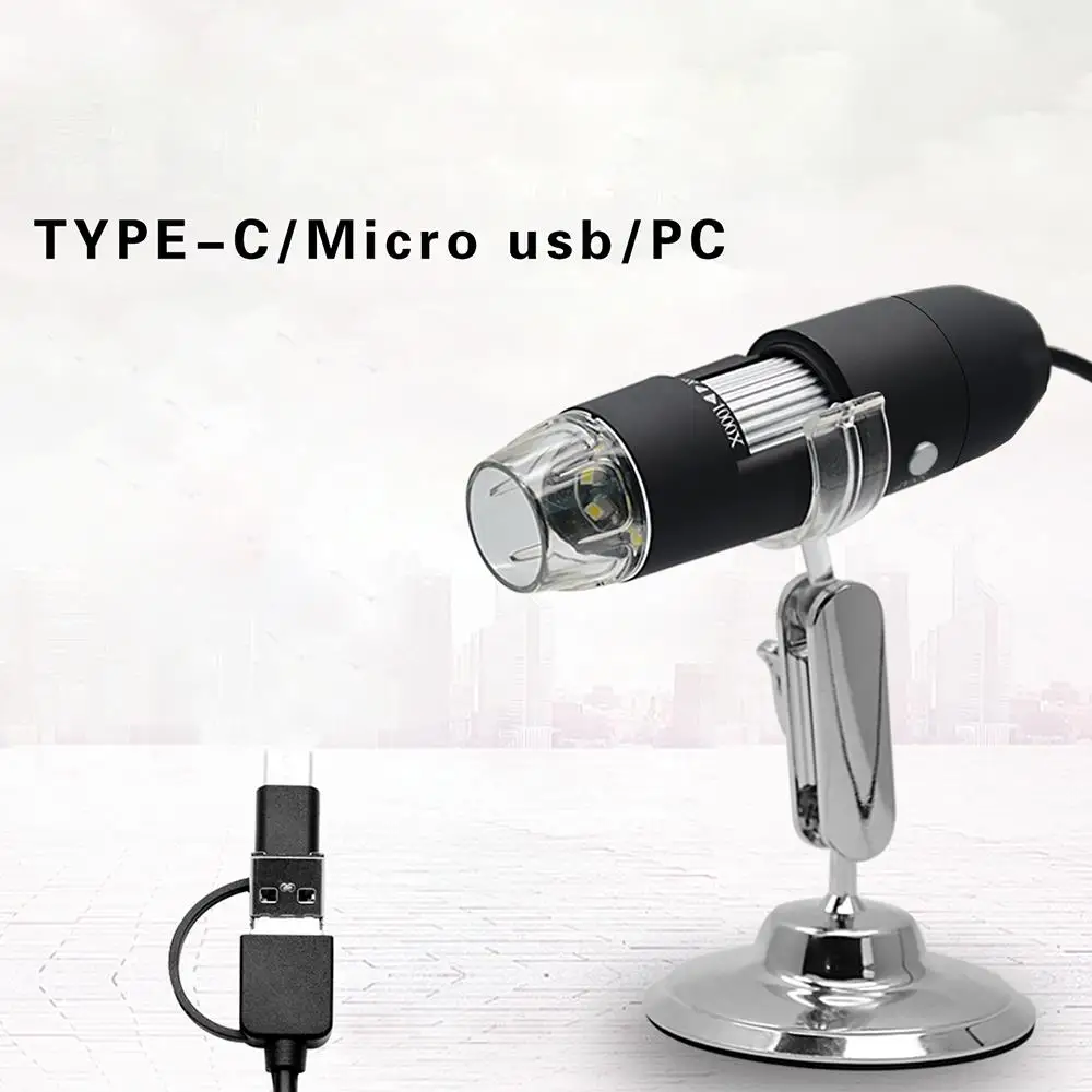Дропшиппинг 1080P электронный мега пикселей 1000X USB HD цифровой микроскоп Эндоскоп