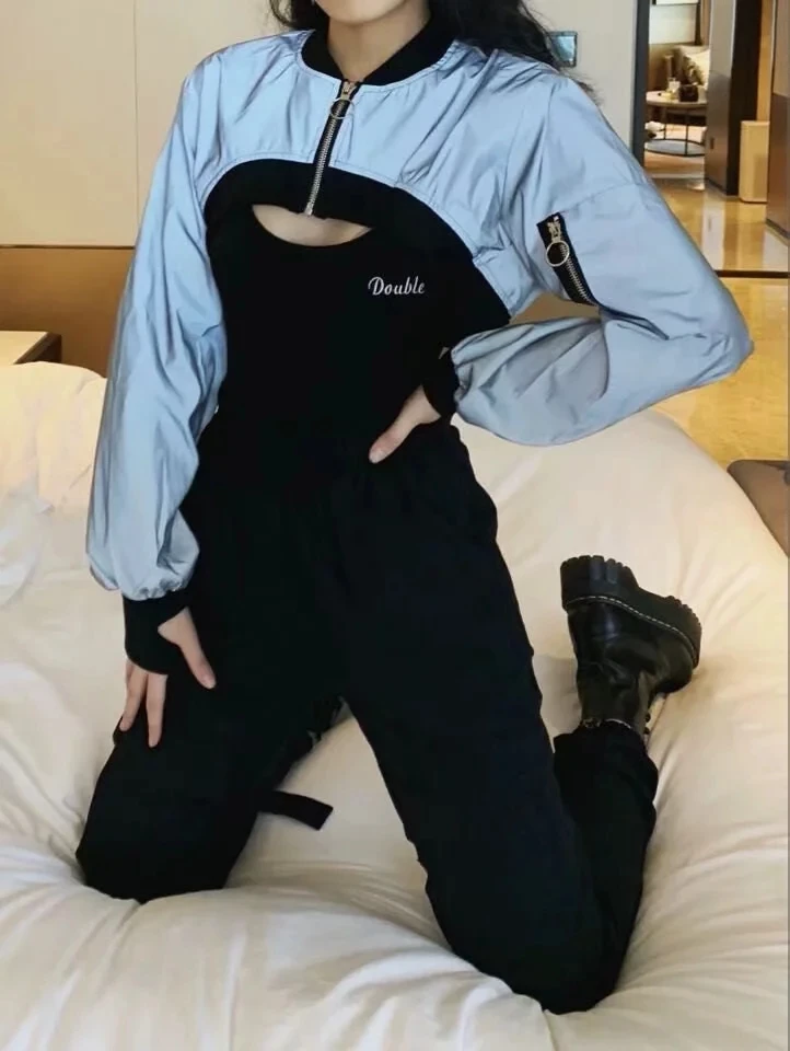 Женская Светоотражающая укороченная куртка Arc Hem Crop Jacket|Женские куртки| |