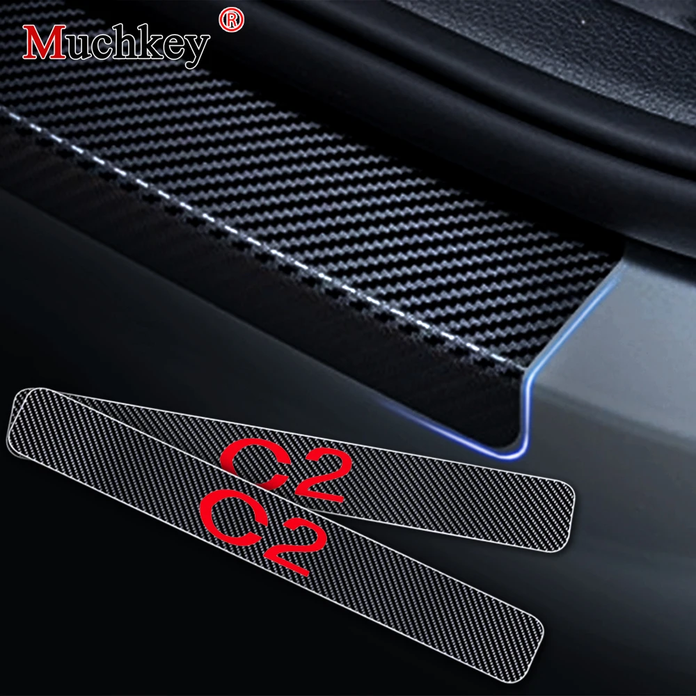 

For Citroen C2 Car Door Sill Door Sill Scuff Plate Car Door Threshold Plate Door Entry Guard Car-styling Car Accessories 4Pcs