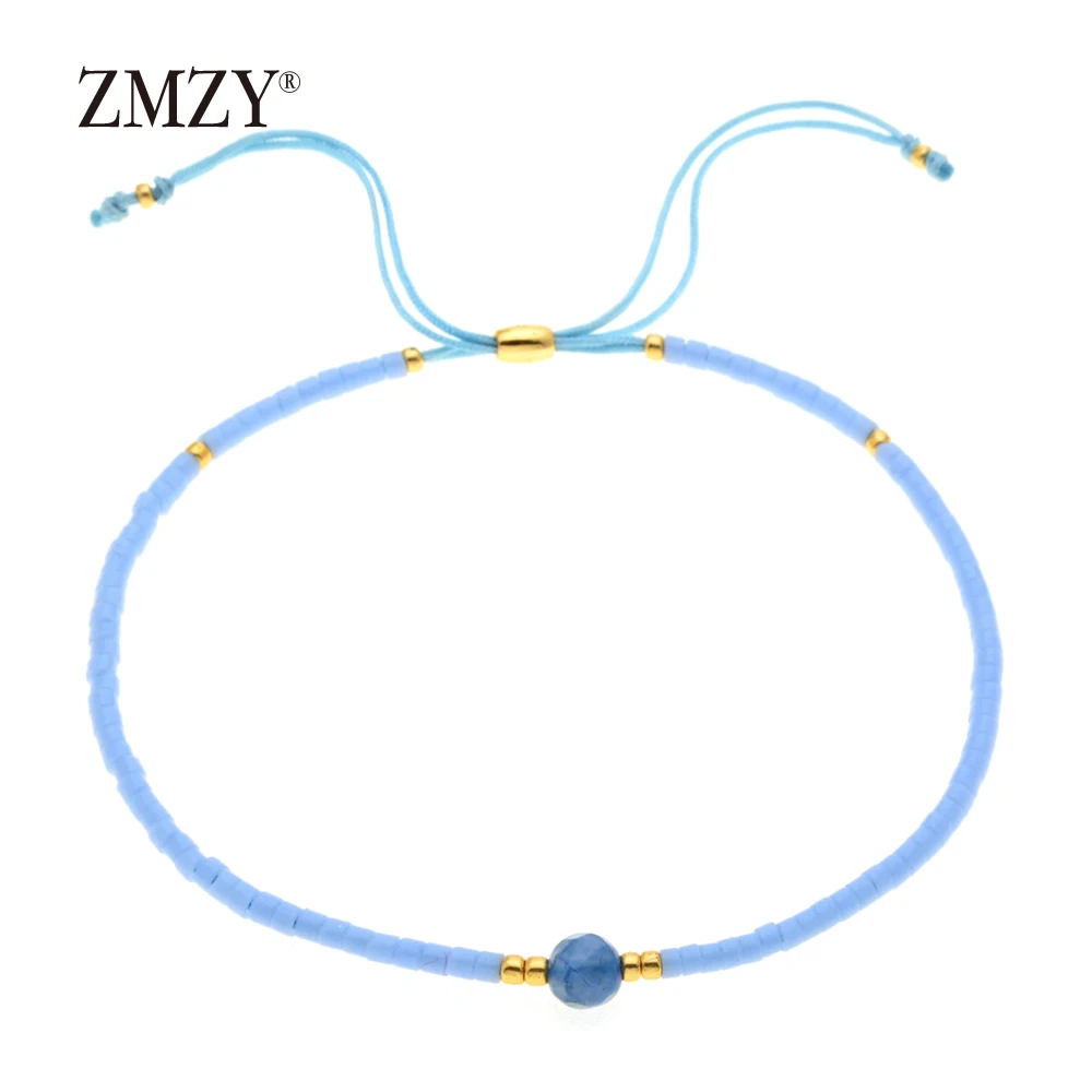as picture ZMZY бренд Boho кисточкой браслет Богемия Стиль Дружба Бисер Женская цепочка-браслет в виде веревки камень ювелирные изделия подарок Прямая поставка - Окраска металла: as picture