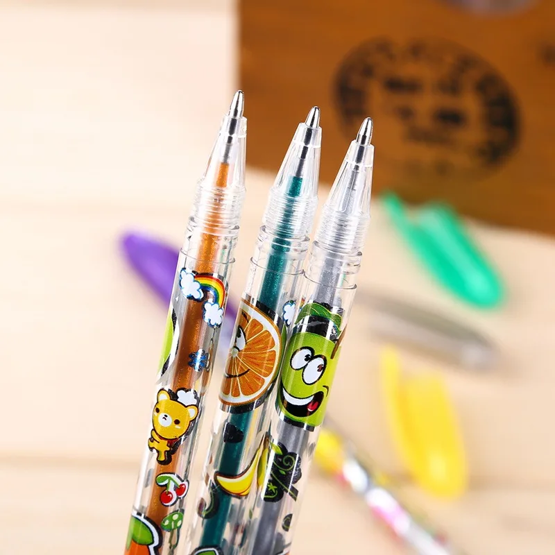 12 видов цветов/лот фруктовая серия флэш-ручка канцелярские товары для творчества