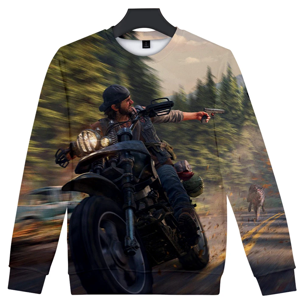 Модные days gone толстовка мужская Круглый воротник с длинными рукавами Толстовка days gone игры Harajuku топ с принтом в стиле хип-хоп толстовка