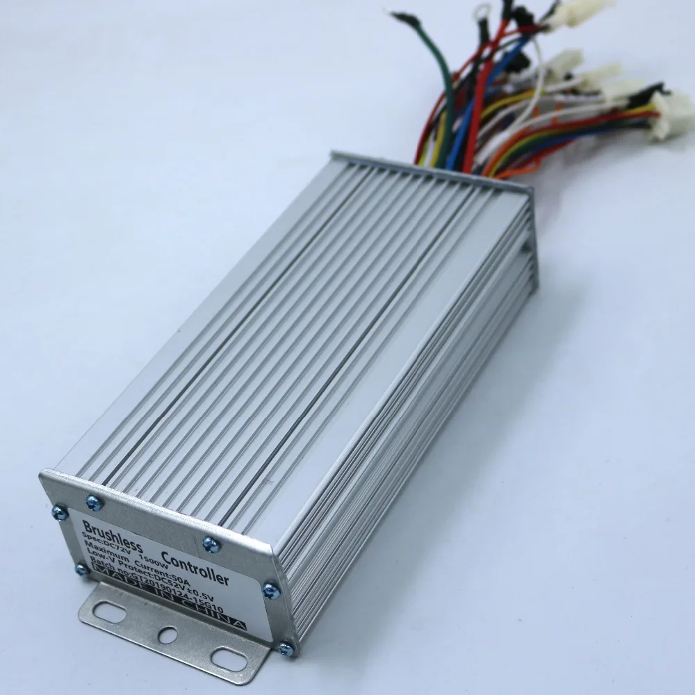 Регулятор скорости двигателя GREENTIME 72 в 1500 Вт 50Amax BLDC 15FET Mosfet 52 LVC бесщеточный