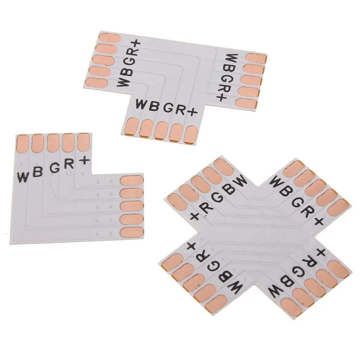 5Pin X L T Shape RGB RGBW Color 5050 Светодиодная лента угловая для кросс адаптер без пайки