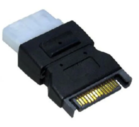Адаптер питания с 4-контактным разъемом Molex PC IDE Male на 15-контактный SATA | Компьютеры