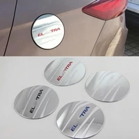 car accessories exterior decoration abs chrome oil fuel gas tank cap cover for hyundai elantra 2018 car styling
