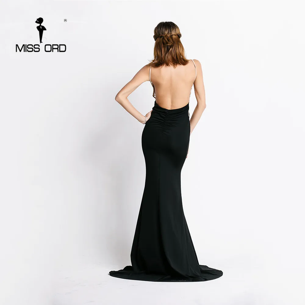 Бесплатная доставка missord 2018 Sexy v образным вырезом без рукавов Холтер блесток