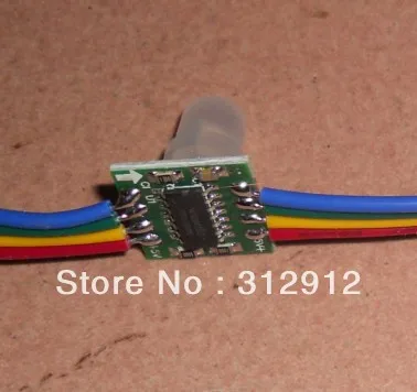 

Узел WS 2801 пикселей, 50 узел А, не водонепроницаемый, вход 5 в постоянного тока