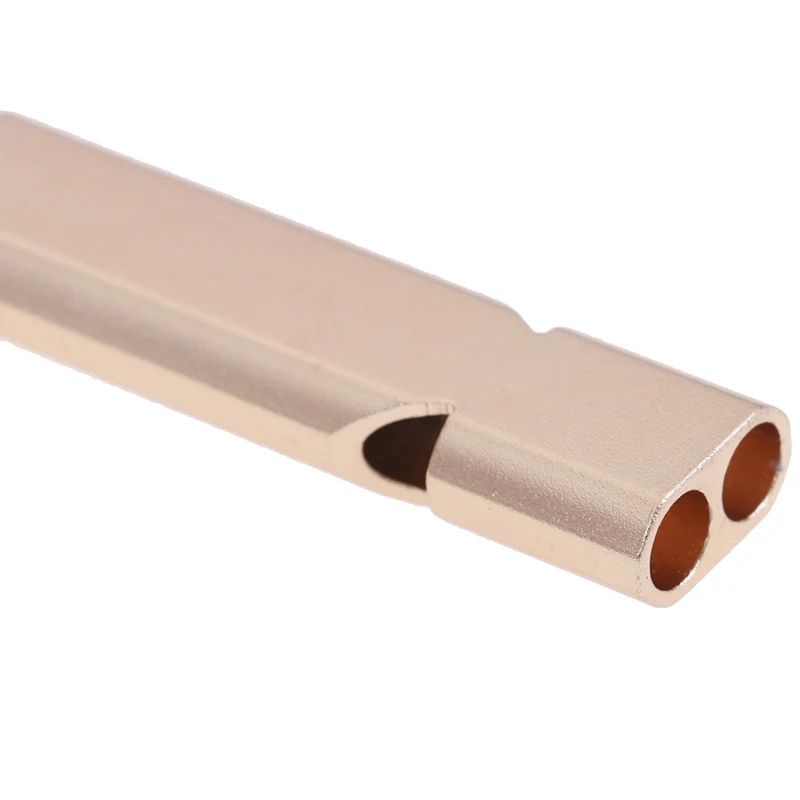 Портативный мини свисток с двойной трубкой 150 дБ высоким децибелем для кемпинга