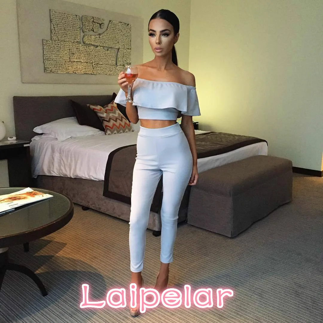 Женский клубный костюм Laipelar комплект из 2 предметов вечерние облегающие