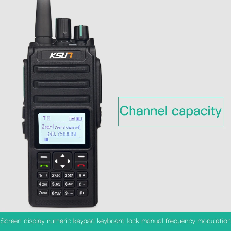 DMR цифровой беспроводной интерфон поддерживает U/V 400-700 МГц 4FSK цифровая модуляция 8 Вт 5800 мач рация - Цвет: Deluxe Ed