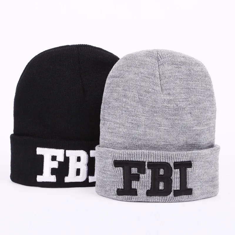 VORON, новинка, Осенняя шапка с надписью FBI, зимняя вязаная шерстяная шапка, Повседневные шапки унисекс, мужские и женские вязаные шапки, теплые шапки Gorro