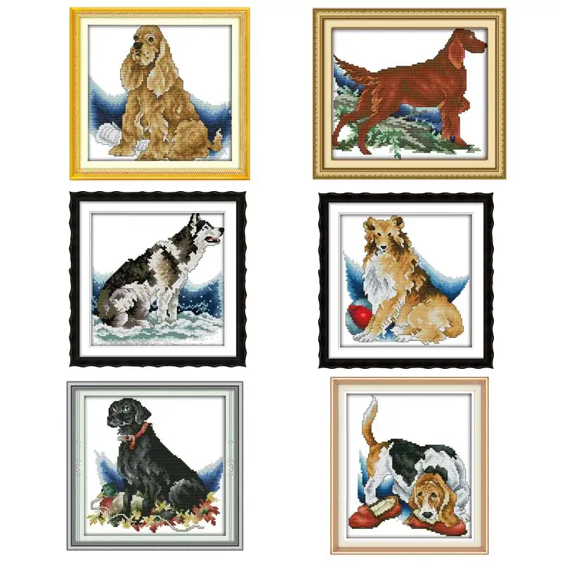 Набор для вышивки пастушкой Собака 11CT 14CT cross stitch 11ct cross setcounted cross | Упаковка -32810863300