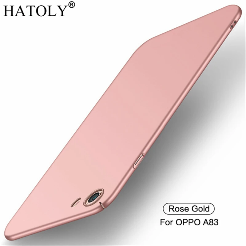 Rosegold Для oppo A83 чехол oppo a83 a 83 ультратонкий гладкий Чехол жесткий защитный чехол для oppo A83 HATOLY - Цвет: Rosegold