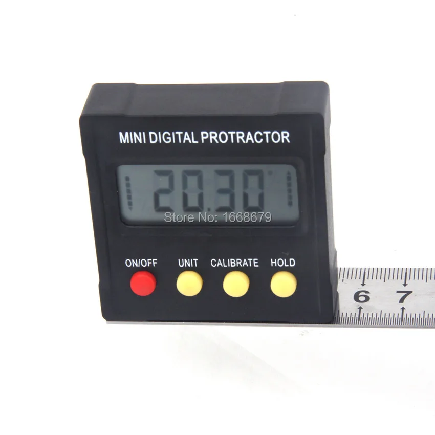 Электронный цифровой транспортир Инклинометр Клинометр Измеритель угла коробка