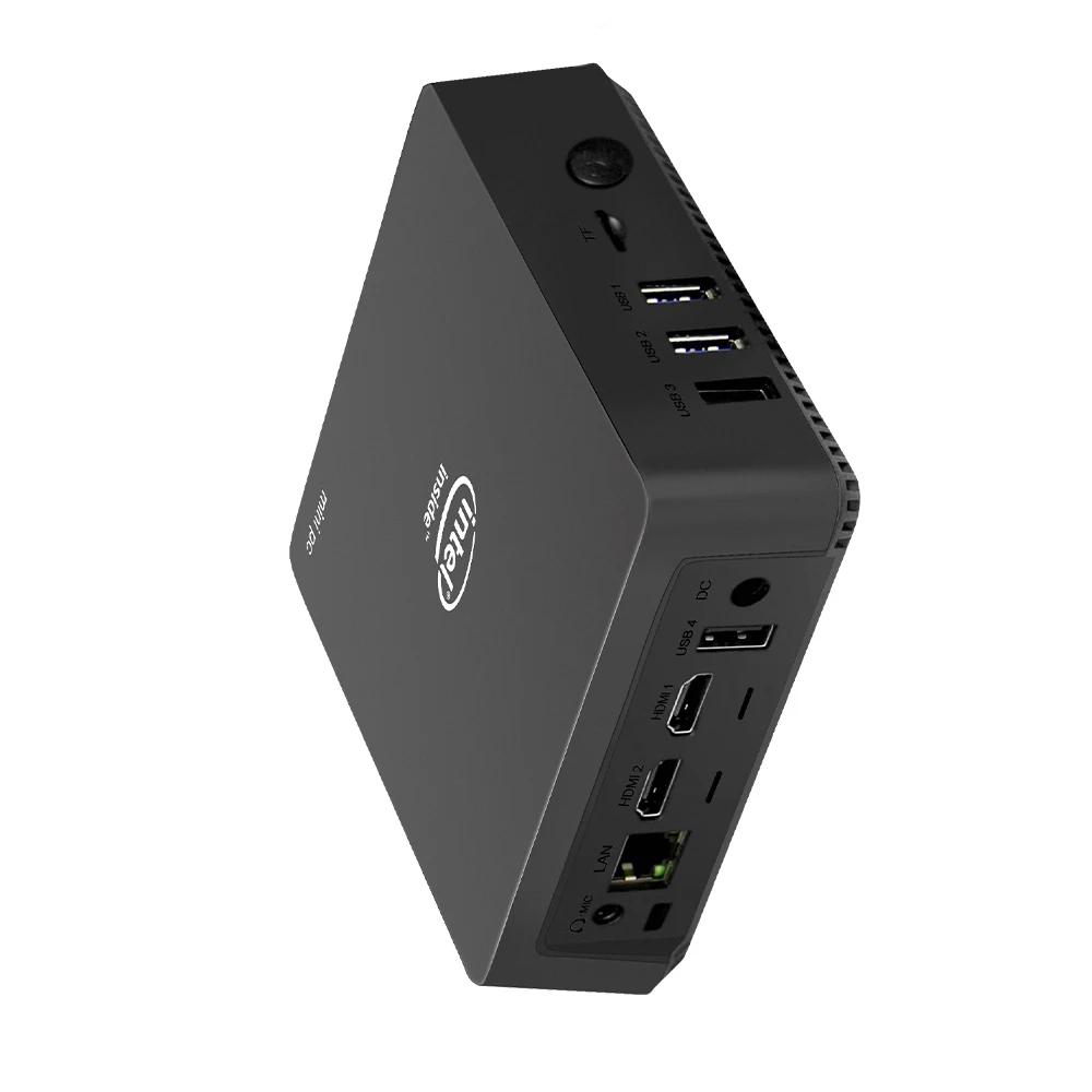 AK5 с процессором intel J3455 windows10 mini pc 4 ГБ SSD 64 Гб dual wifi bluetooth 0 HD выход USB3.0 Карманный
