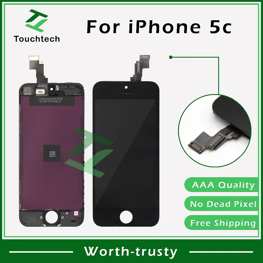 Для iPhone 5c LCD без битых пикселей дисплей Pantalla клон с сенсорным экраном сборка