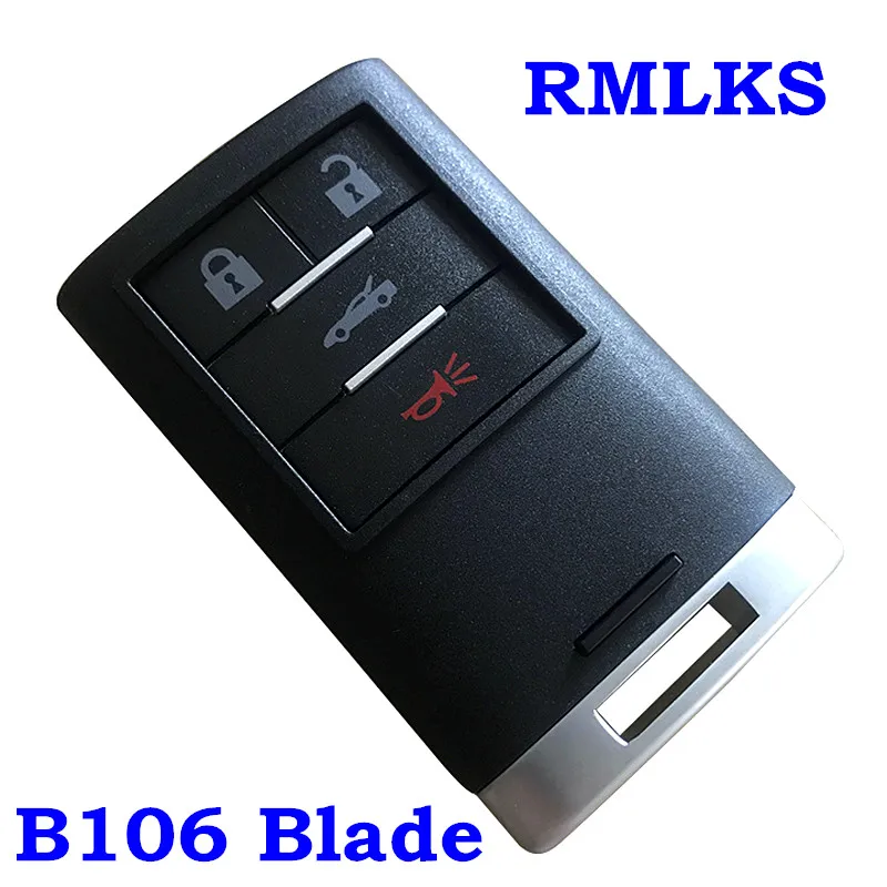 Сменный Корпус Ключа подходит для CADILLAC CTS XLR Smart Remote Key чехол Fob 4 кнопки|Ключ от