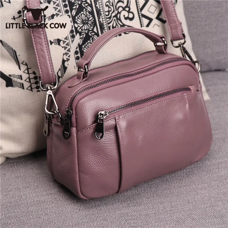 Casual Brand Luxury Women Real Cowhide Leather Handbags Zipper Clutch Crossbody Bag Ladies Messenger Shoulder High Quality | Багаж и сумки
