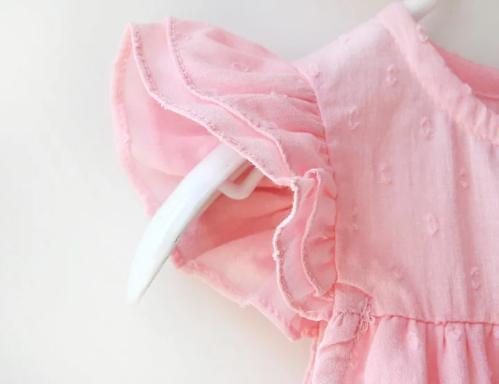 Платье с оборками на рукавах для маленьких девочек летние Вечерние платья день