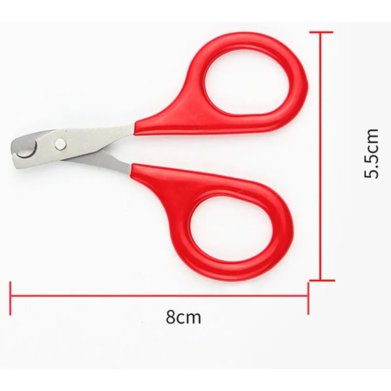

1 PCS Metallic red scissors for cats Solid and durable scissors for claws cat cats products for pets cat nails