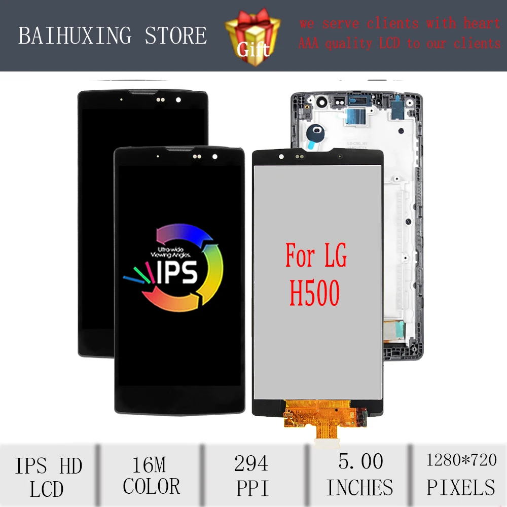 3 шт. 5 0 &quotоригинальный для LG Magna H500 ЖК-дисплей с сенсорным экраном рамкой