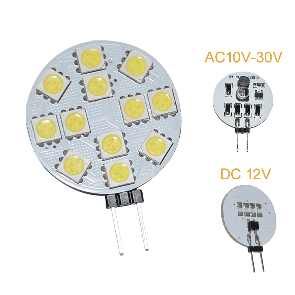 JYL 10 шт. G4 12 5050 SMD кабинет Морская Лодка чтения светодиодные лампы 160 180lm 2 Вт DC AC10V 24V