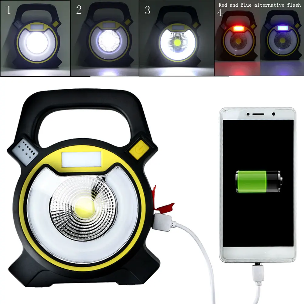 Портативный уличный беспроводной 5 Вт 4 режима супер яркий светодиодный USB