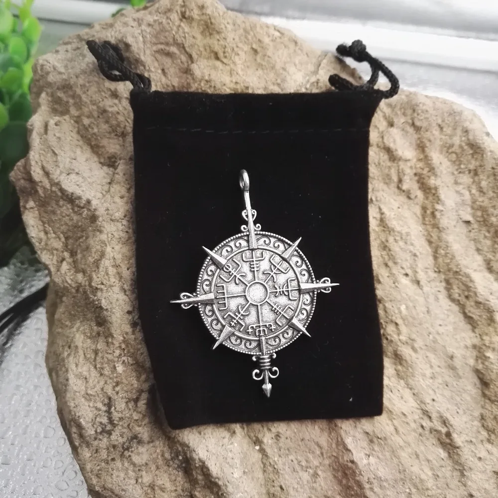 SanLan исландское слово Направление знак Runic компас викингов вегвизир