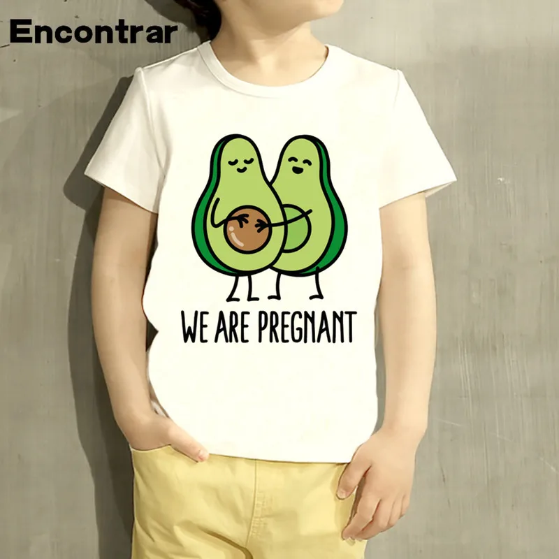 Футболка с дизайном Даббинг авокадо и солнцезащитными очками повседневные топы