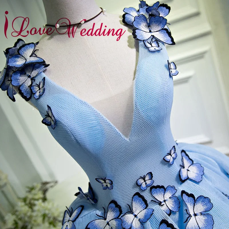 ILoveWedding сексуального коктейльного платья трапециевидной формы V образным вырезом