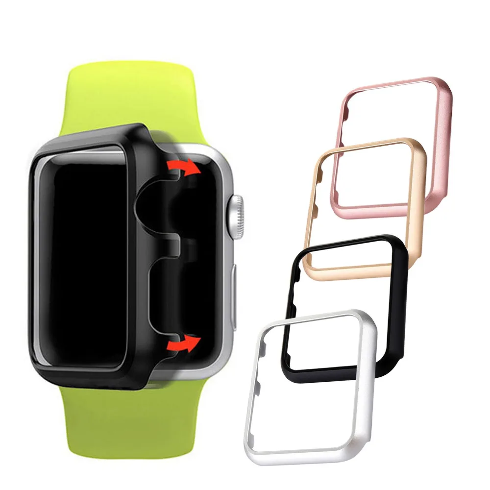 Защитная рамка Besegad из алюминиевого сплава чехол для Apple Watch iWatch Series 2 3 38 мм 42