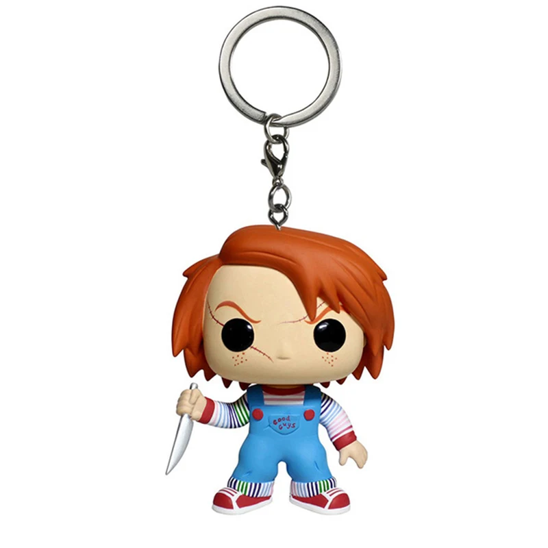POP фильм ужасов ребенка играть Чаки брелок модели игрушка на кольцо для ключей