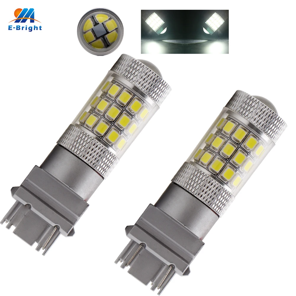 Стайлинг автомобиля! 2 шт. T25 3156 3157 2835 42 SMD светодиоды с объективом автомобильная