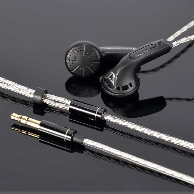 Наушники вкладыши MusicMaker TP16 наушники TONEKING 32 Ом HIFI бас плоская головка разъем Hi Fi