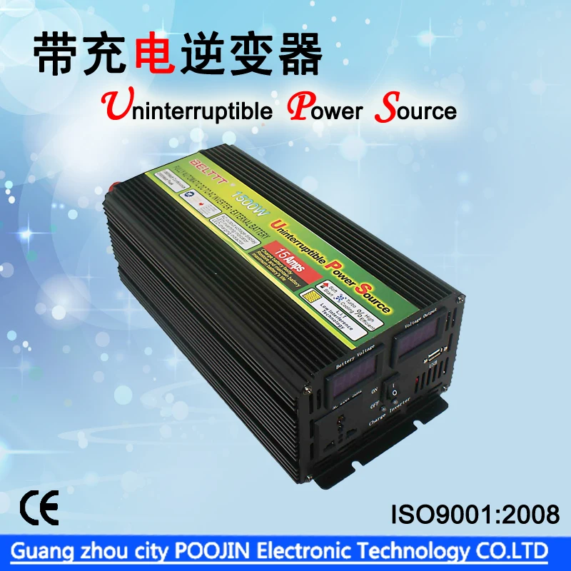 

DC24Volt to AC220Volt solar power inverter 1500W 3000w Peak power household ups power inverter