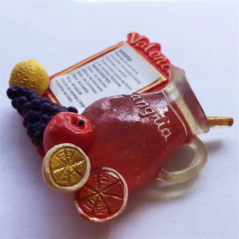 Наклейка для холодильника в форме еды Valencia наклейка виде пейзажа Испании магниты