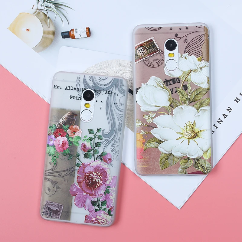 Чехол EIRMEON для Xiaomi Redmi Note 5 4X 4A 5A S2 6 Pro 6X 5X Mi A1 8 SE мягкая задняя крышка из ТПУ с цветком