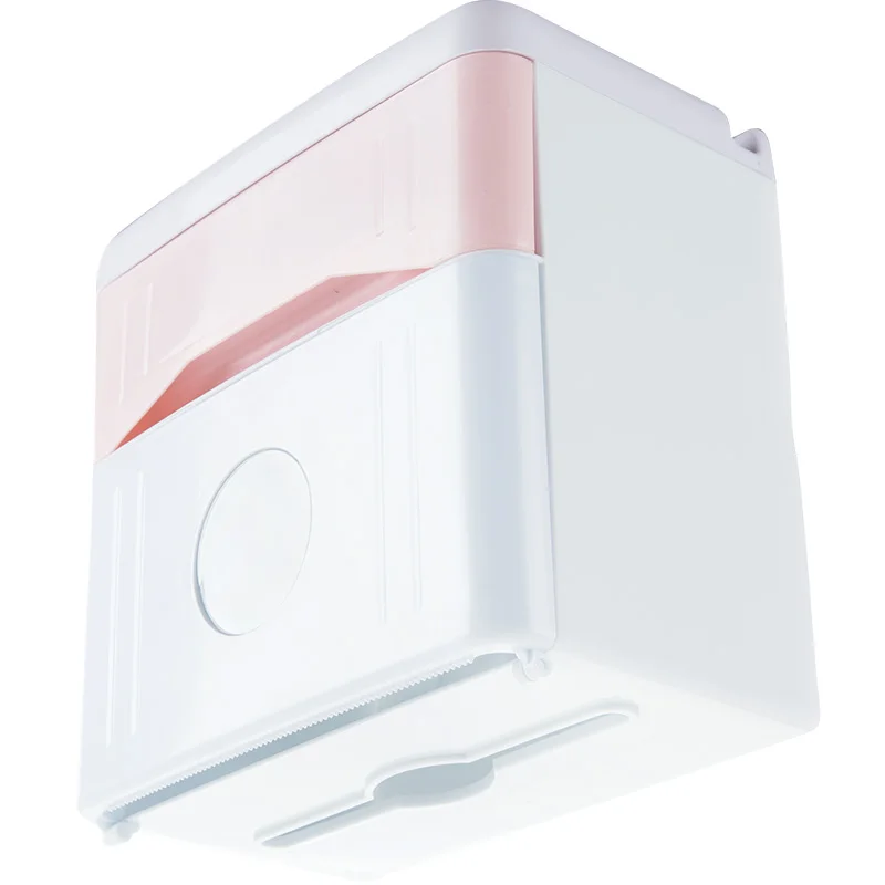 Punch-free tissue box bathroom toilet tray waterproof roll paper towel rack | Дом и сад