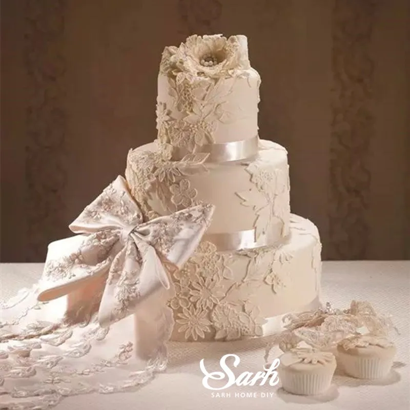 1 шт. Европейская форма с цветочным узором для кружева шоколада инструмент