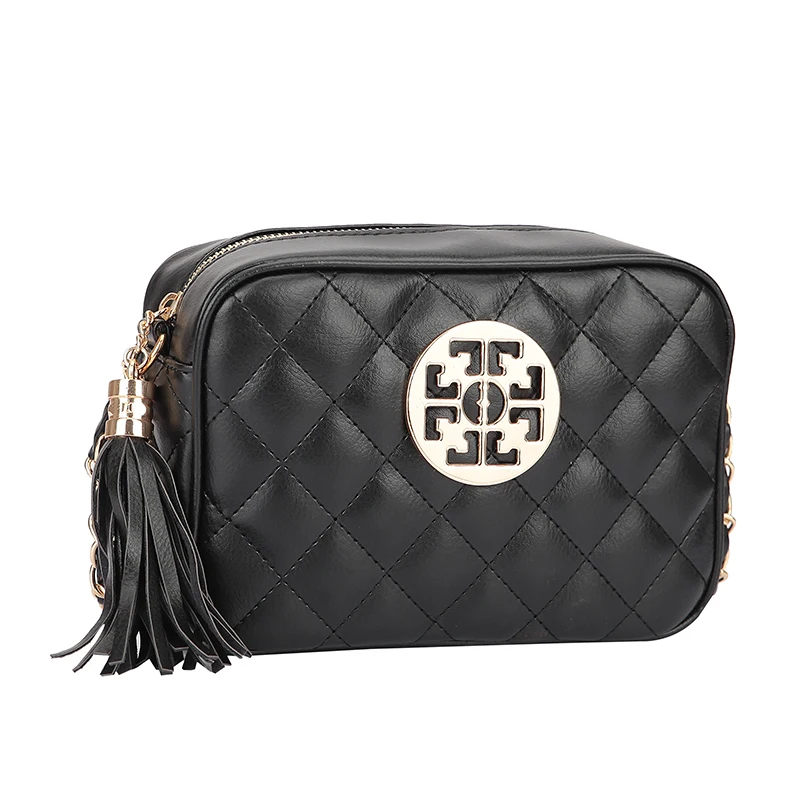 Ретро Черный Кроссбоди Мешок Маленькие Женщины Сумка Кисточкой Вестник Мешки