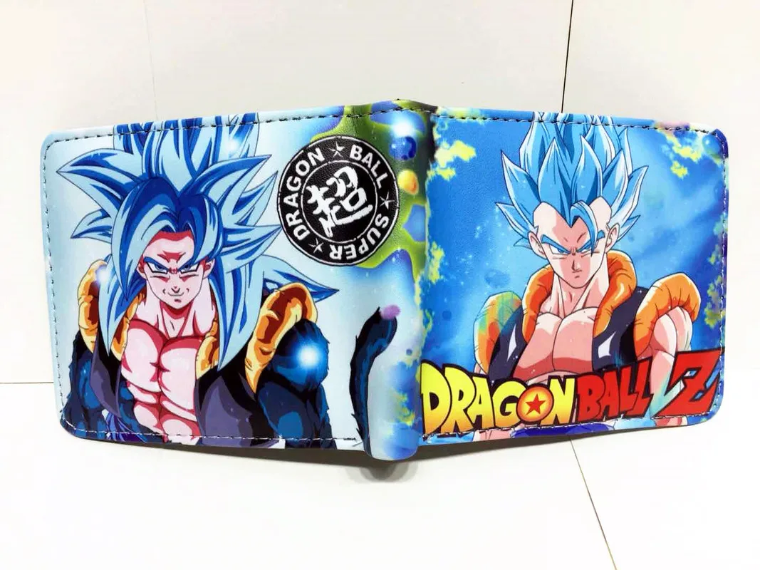 Аниме Dragon Ball и super Goku кошелек Pu короткий двойной фото держатель для карт для мужчин и женщин монета карман на молнии мультфильм сумочка с принтом