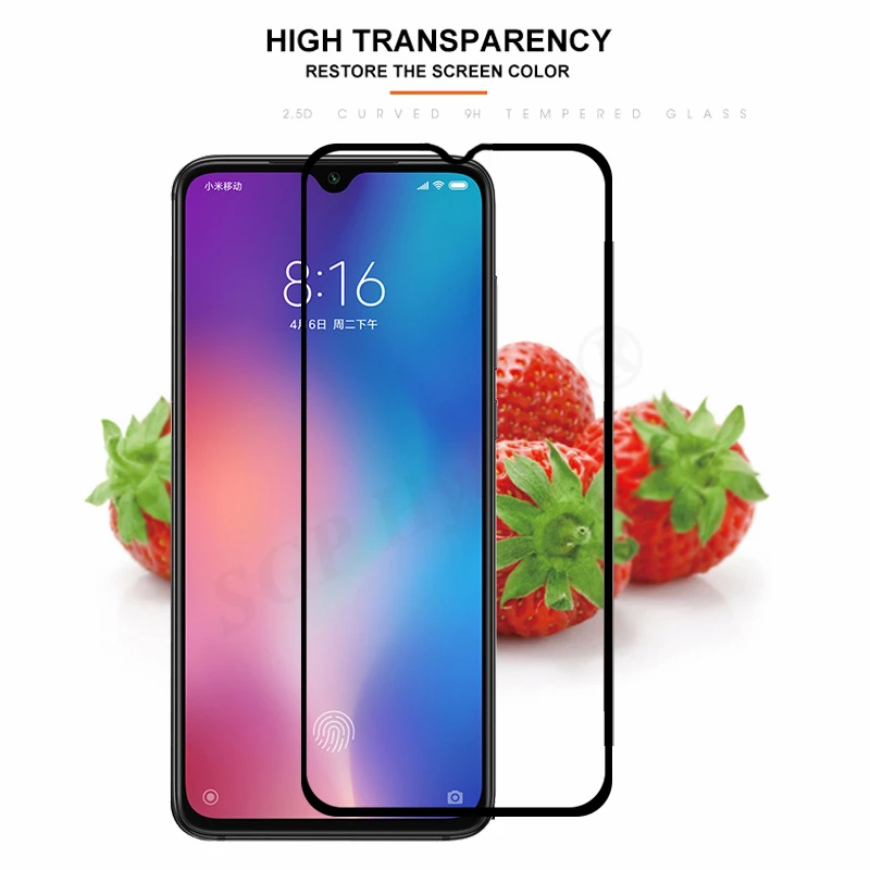 Защитное стекло для xiaomi mi 9 mi9 Защита экрана 8 lite light se pro explorer с полным покрытием