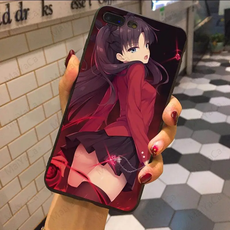 MaiYaCa Fate Stay Night Rin Tohsaka& Archer роскошный ТПУ резиновый чехол для телефона для iphone X XSMax XR XS 7 8plus 5 5S 6s 6s Plus