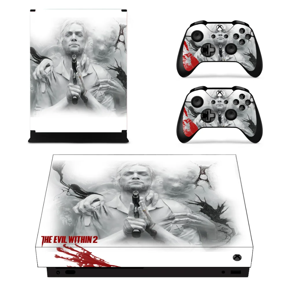 Наклейка The Evil inside 2 наклейка для Microsoft Xbox One X консоль и контроллер s виниловая